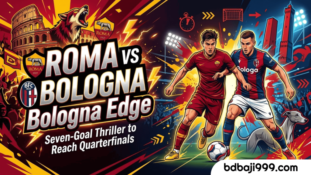 Roma vs Bologna : Bologna Edge Seven - Goal Thriller to Reach Quarterfinals 1 Roma vs Bologna : Bologna Edge Seven - Goal Thriller to Reach Quarterfinals